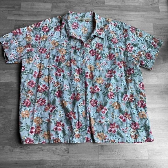 Bobbie Brooks Floral Top Size 22W 24W - Picture 1 of 5